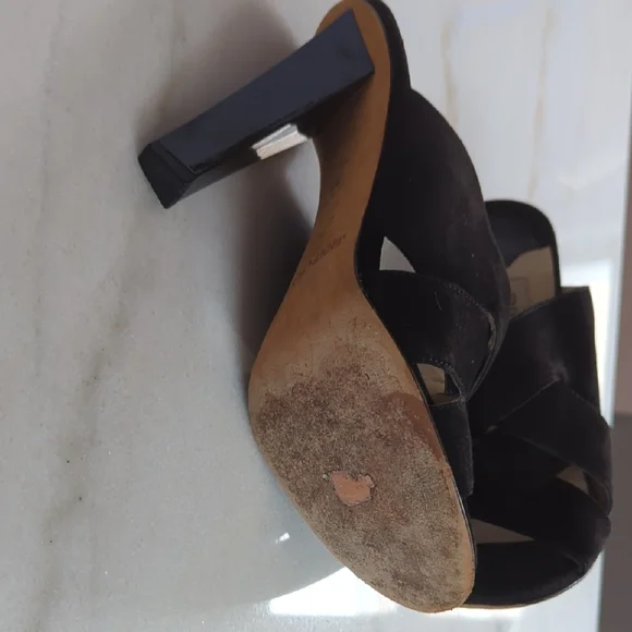 Jimmy Choo Suede Slides Size 8 - Picture 7 of 13